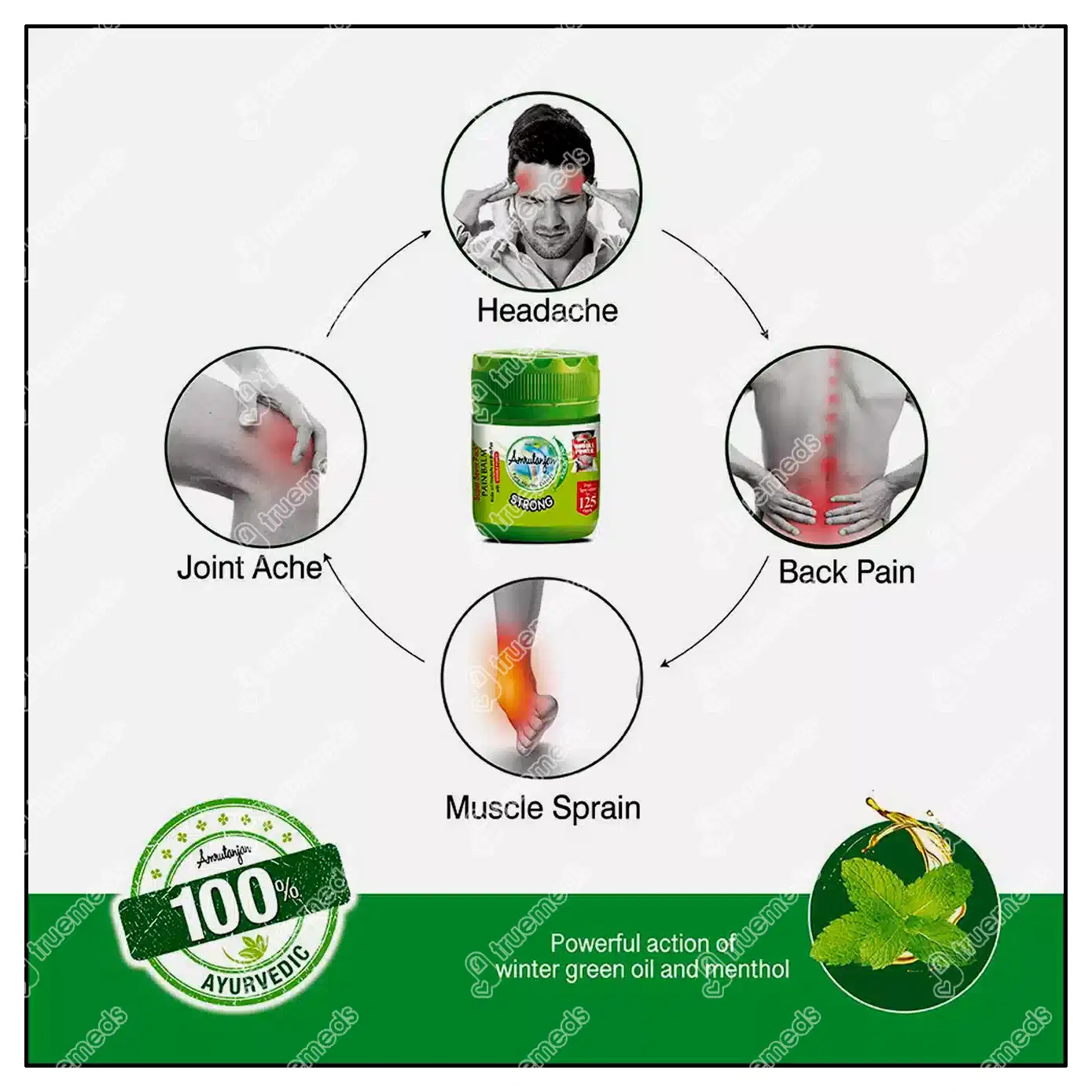 Amrutanjan Strong Double Power Pain Balm 50ml