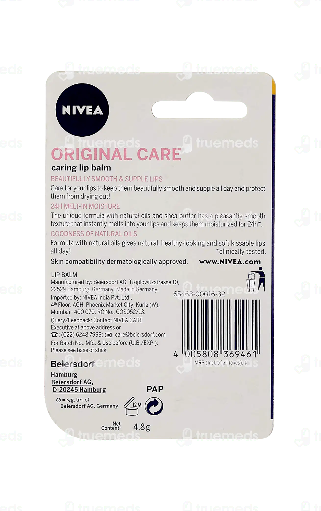 Nivea Original Care Lip Balm 4.8gm