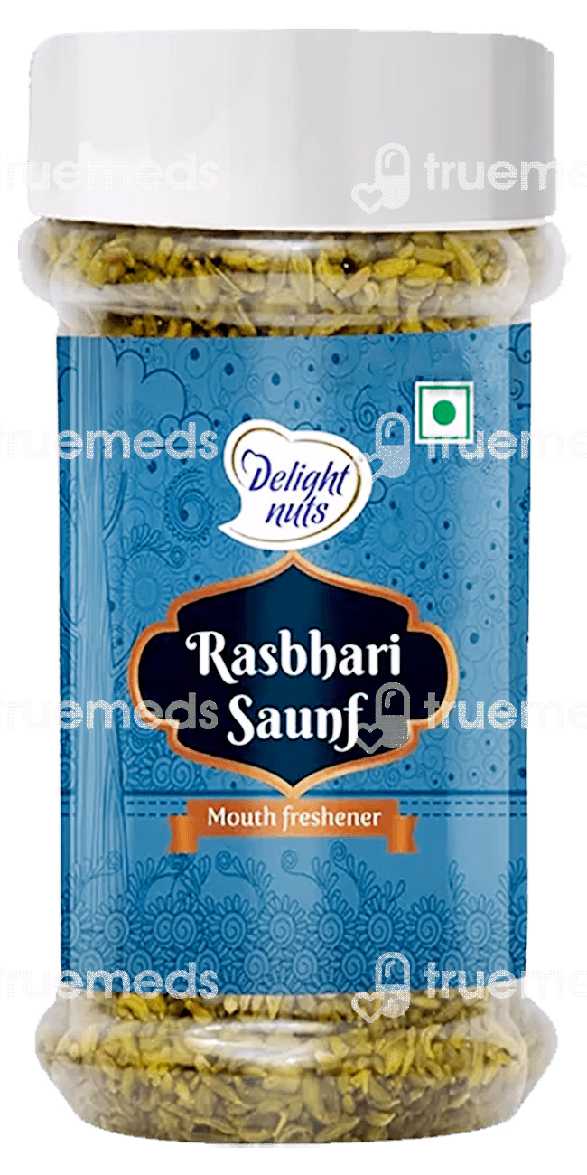 Delight Nuts Rasbhari Saunf Mouth Freshenern Granules 120 GM