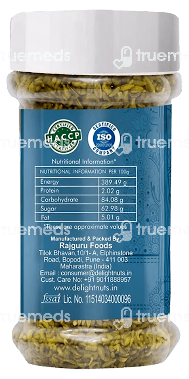 Delight Nuts Rasbhari Saunf Mouth Freshenern Granules 120 GM