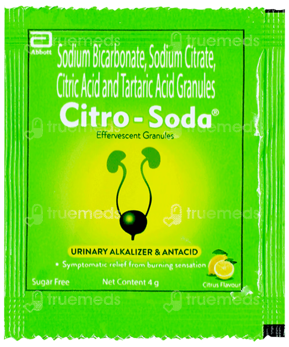 Alkazip Soda Lemon Flavour Sugar Free Effervescent Granules 4gm