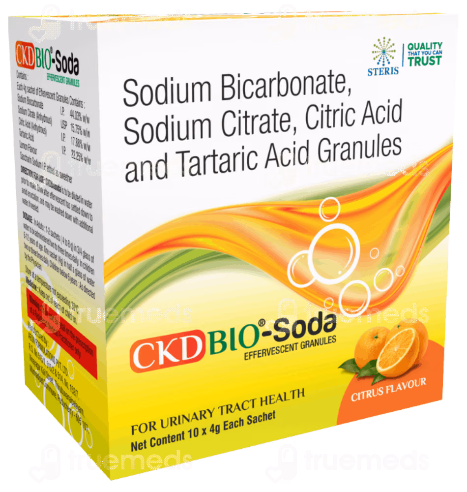 Ckd Bio Soda Citrus Flavour Effervescent Granules 4gm