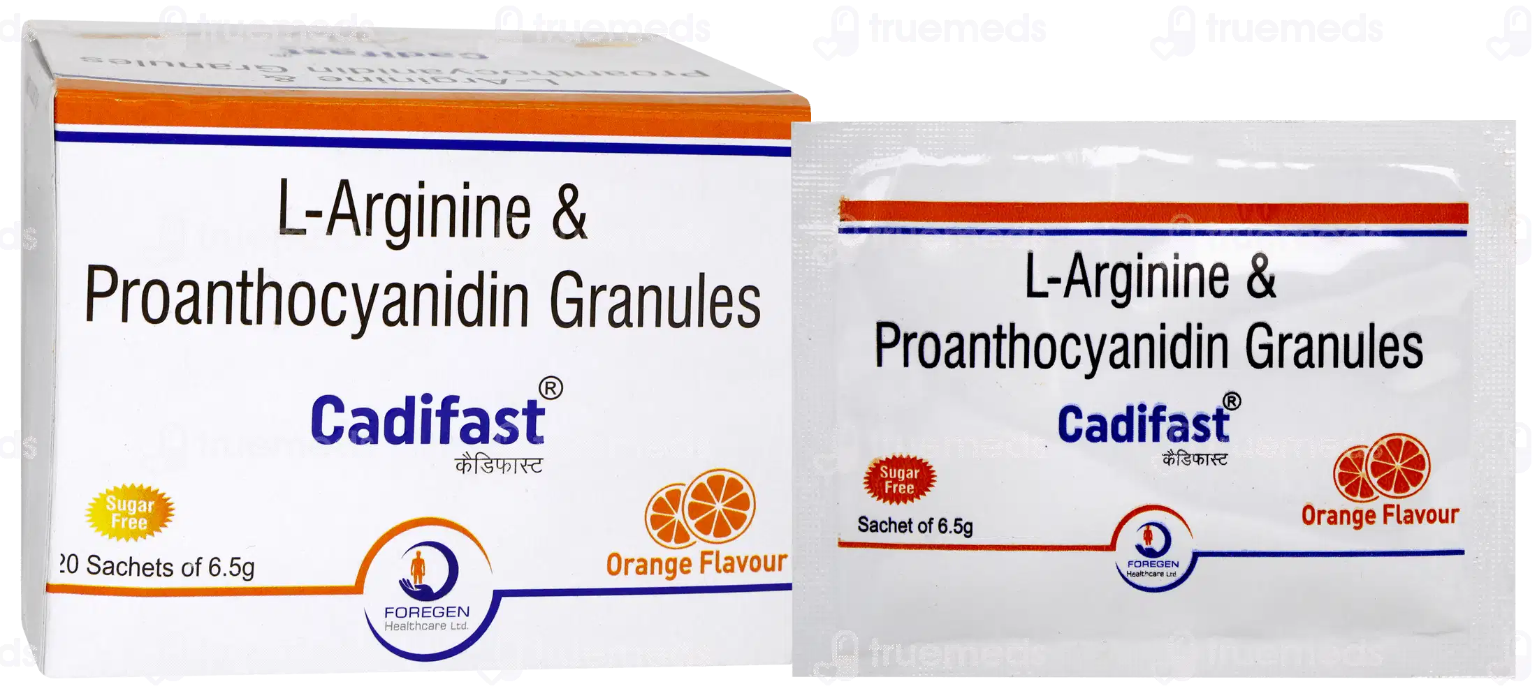 Cadifast Orange Flavour Sugar Free Granules 6.5gm