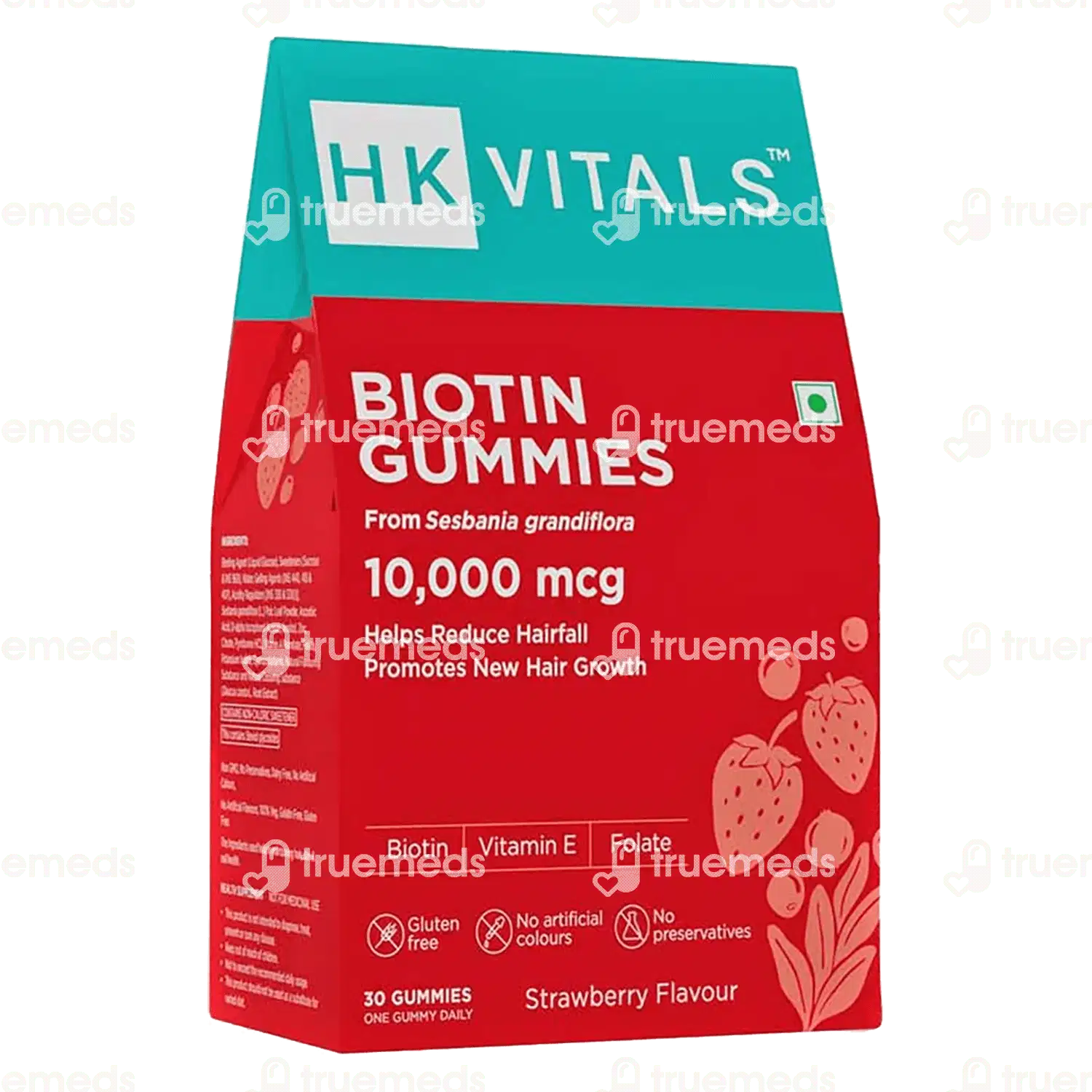 Healthkart Hk Vitals Biotin Strawberry Flavour Gummies 30