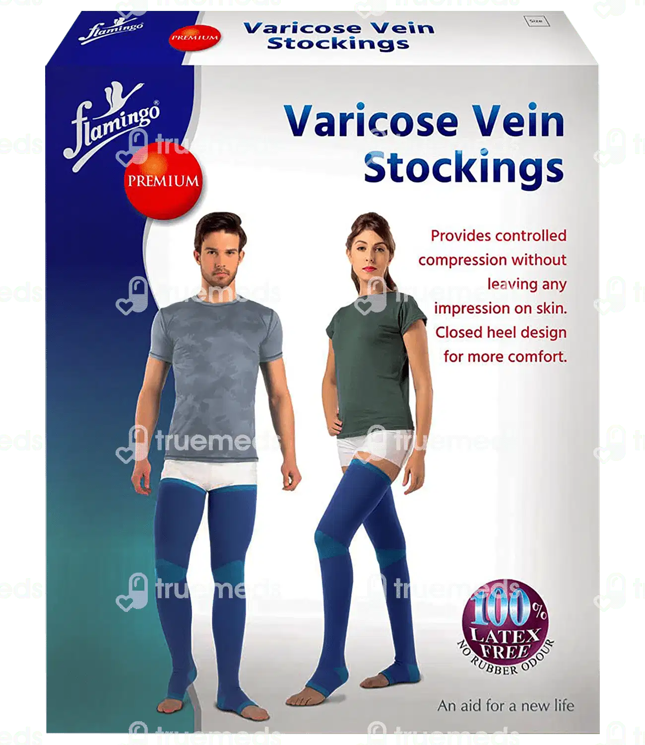 Flamingo Premium Vein Stockings Large Pair 1