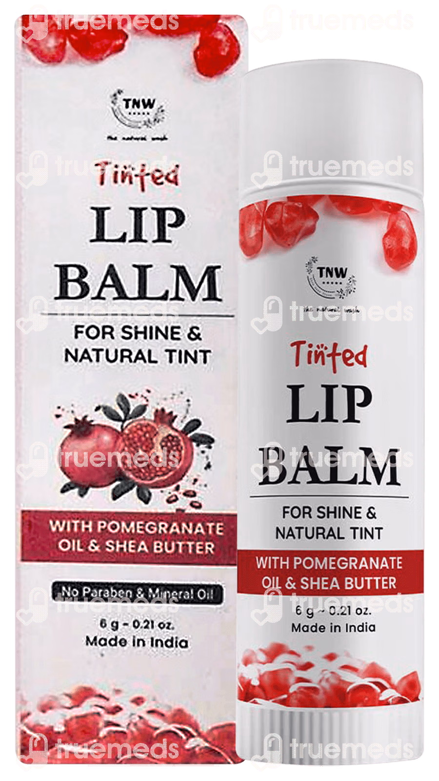 Tnw Tinted With Pomegranate Oil And Shea Butter Lip Balm 6gm
