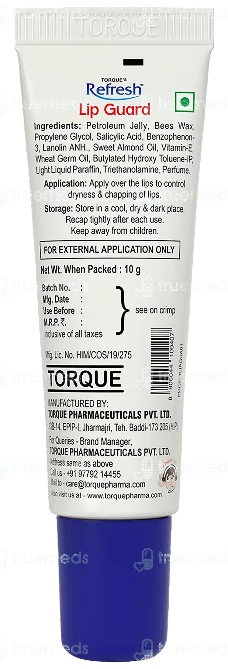 Torque Refresh Lip Guard With Herbal Extracts 10gm
