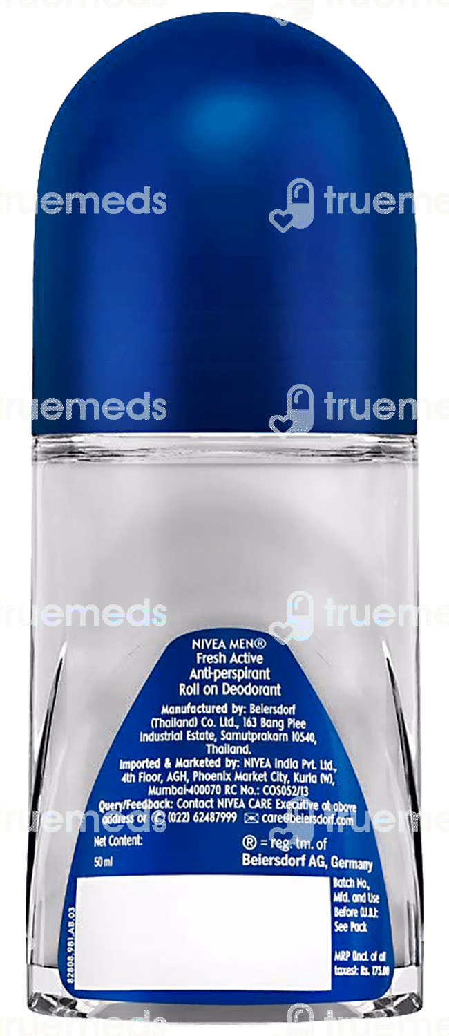 Nivea Men Fresh Active Deodorant Roll On 50ml 2 Nivea Men Fresh Active Deodorant Roll On 50ml