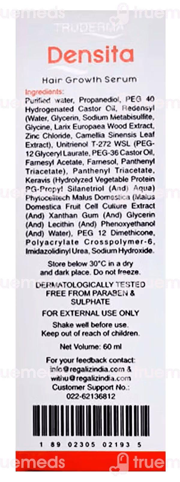 Densita Hair Growth Serum Spray Pump 60ml 2 Densita Hair Growth Serum Spray Pump 60ml