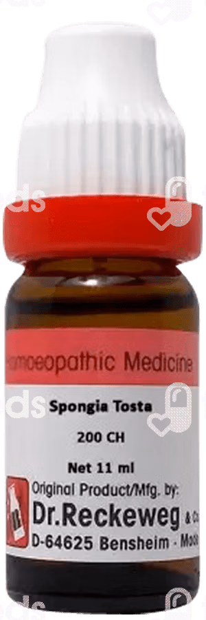 Dr Reckeweg Spongia Tosta 200 Ch Dilution 11 ML