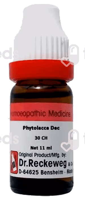 Dr Reckeweg Phytolacca Dec 30ch Dilution 11ml