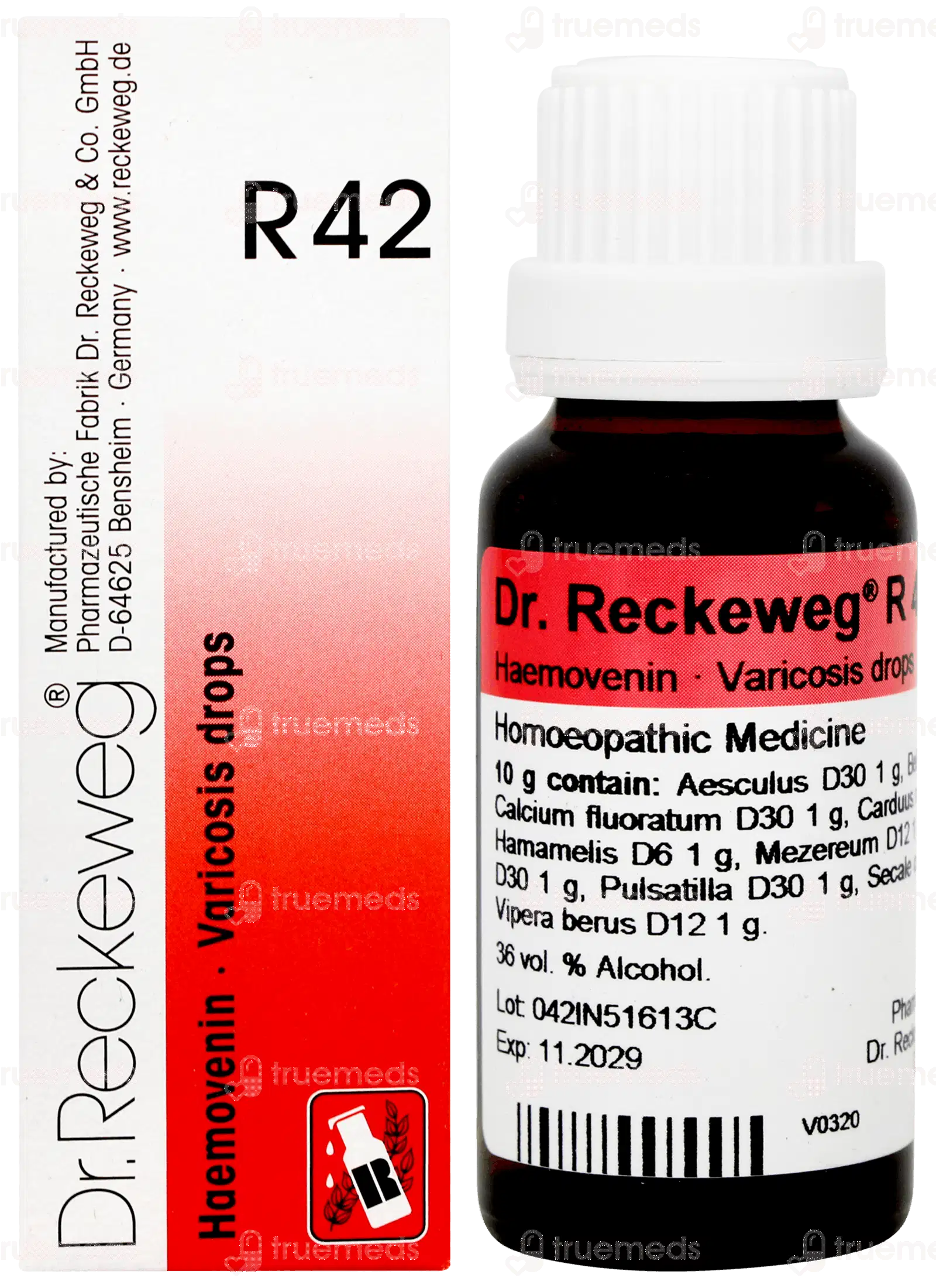 Dr Reckeweg Hamamelis V 30ch Dilution 11ml