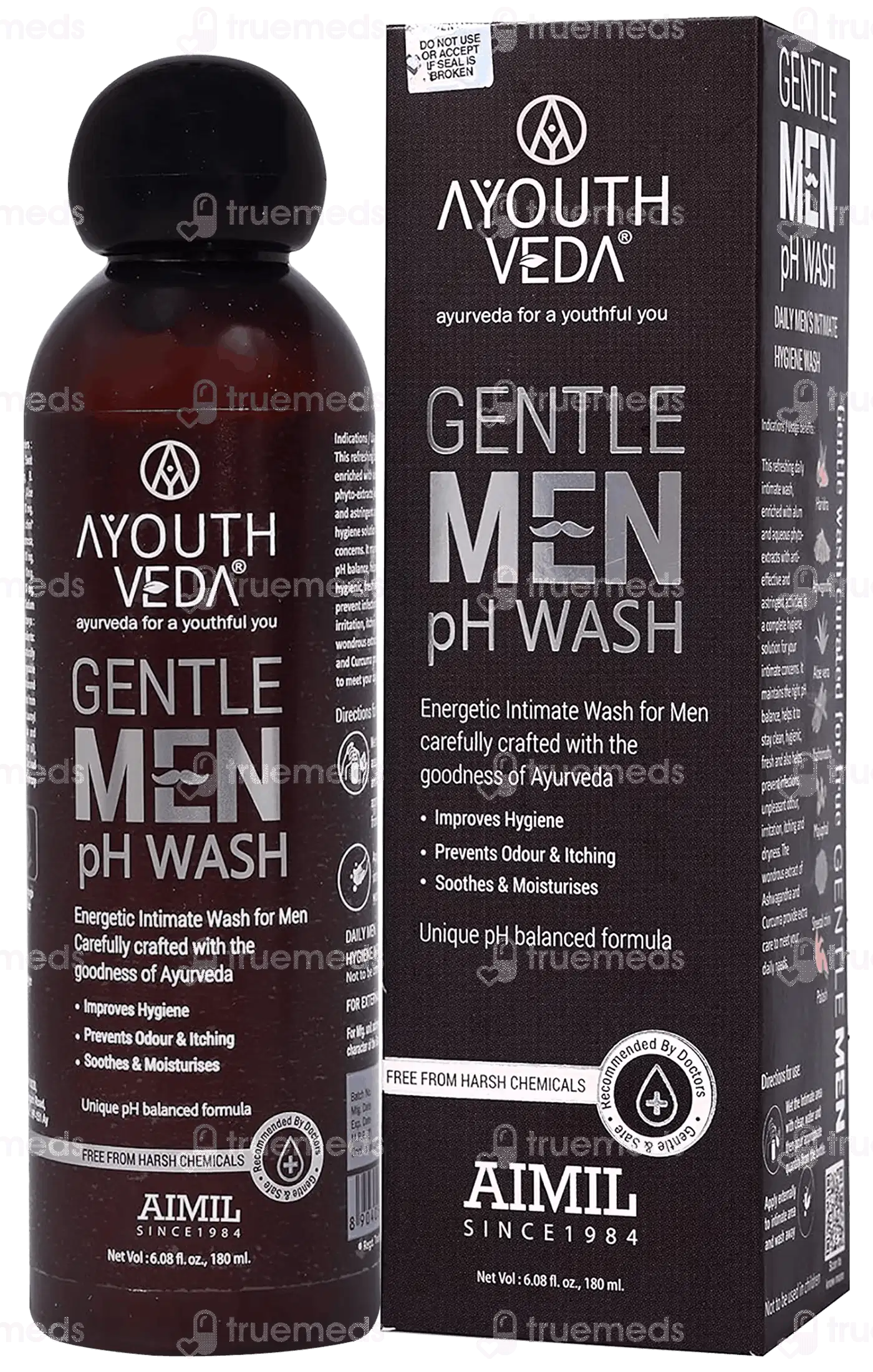 Ayouthveda Gentle Men Ph Wash 180ml