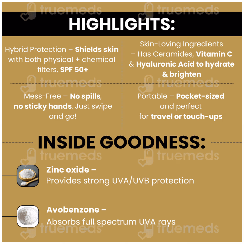 Z Stick Spf 50+ Pa+++ Hybrid Sunscreen Stick 20gm 3 Z Stick Spf 50+ Pa+++ Hybrid Sunscreen Stick 20gm
