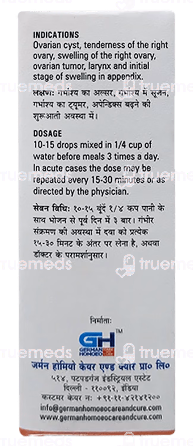 German's 535 Right Ovarian Cyst Drop 30 ML