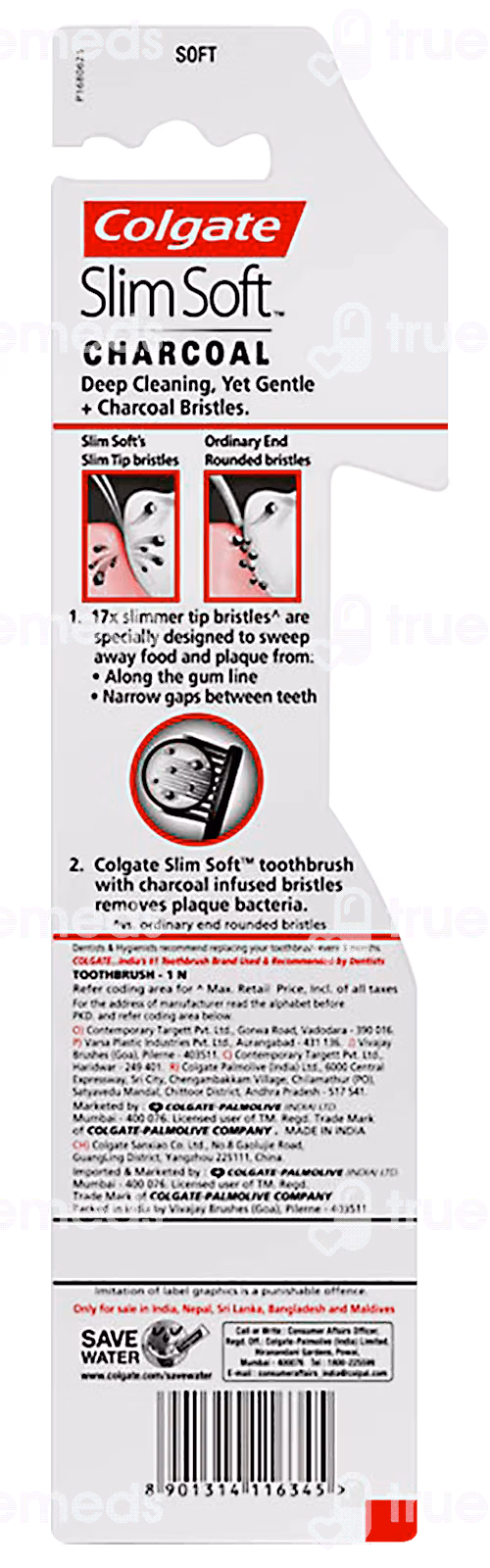 Colgate Slim Soft Charcoal Toothbrush 1