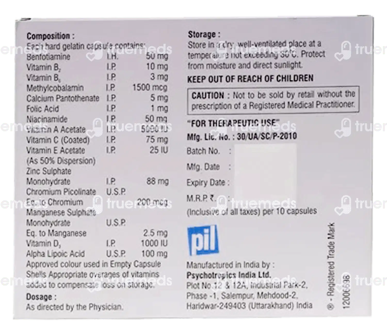 Diabevit Capsule 10
