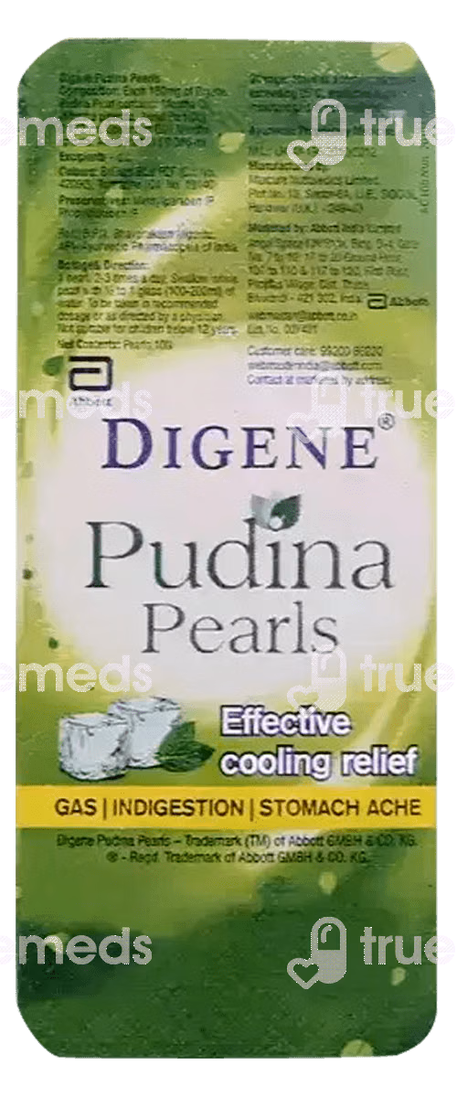 Digene Pudina 300/25/25 MG Capsule 10