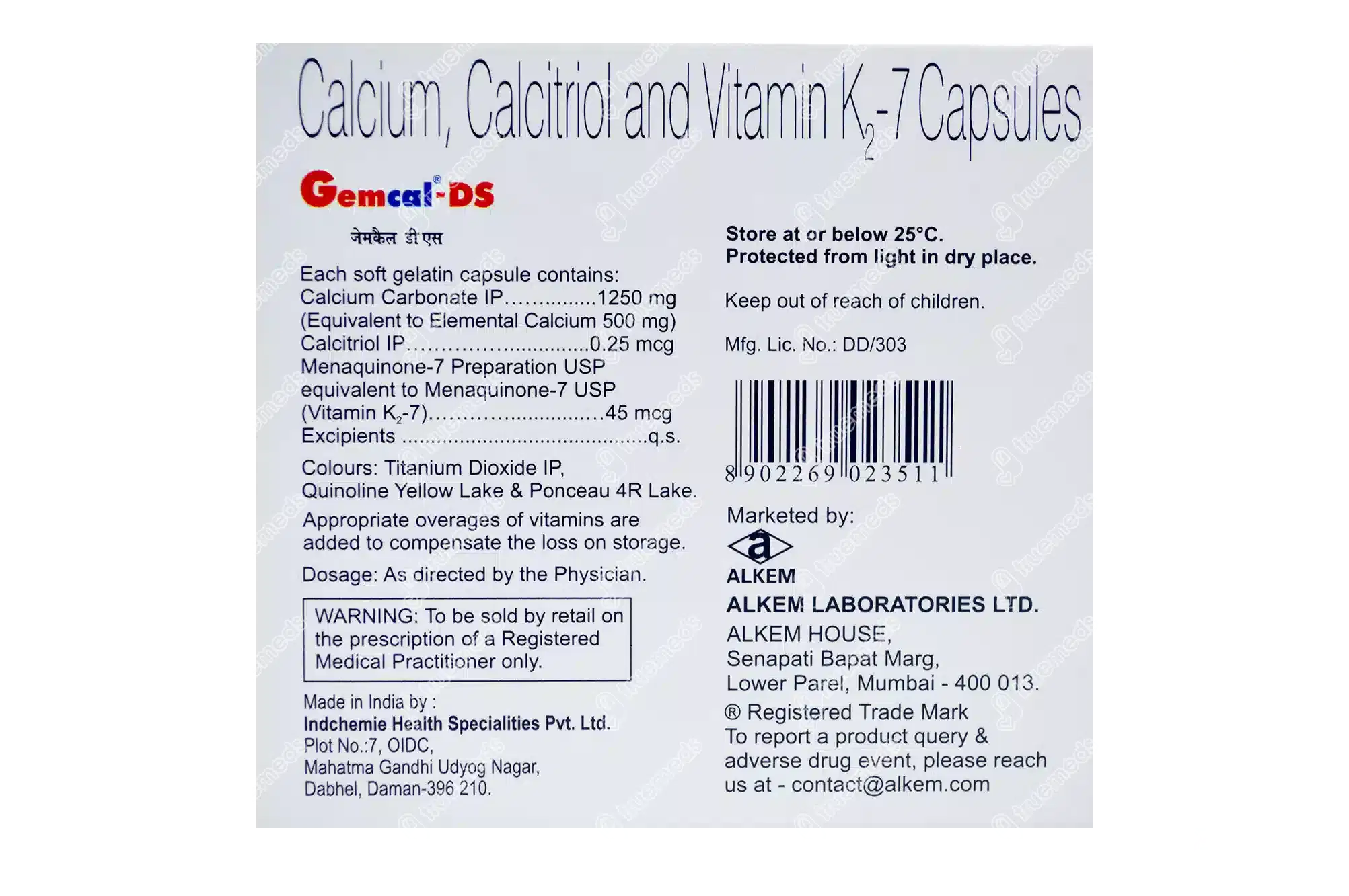 Gemcal Ds Capsule 15
