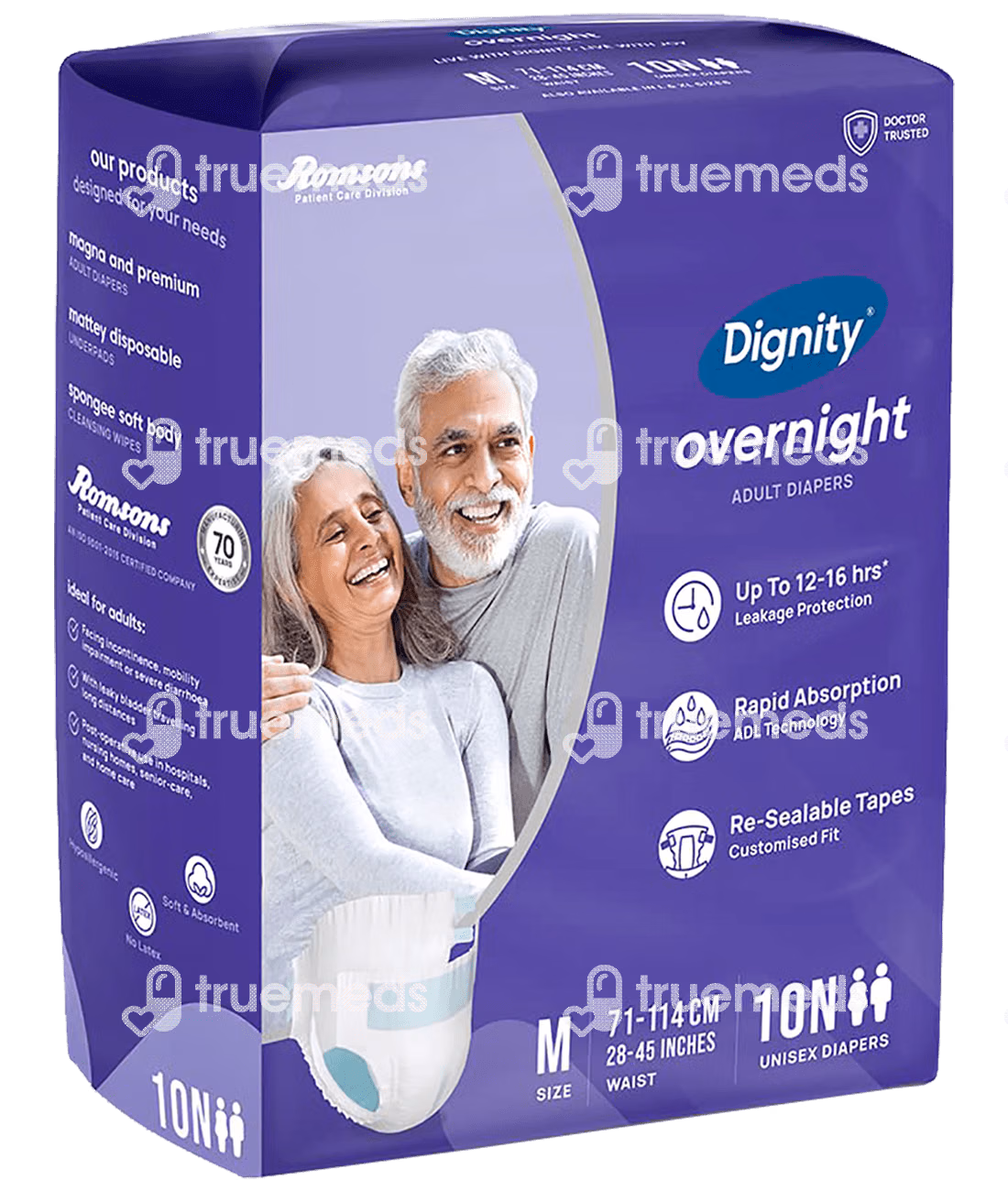 Dignity Overnight Adult Diaper Medium 10