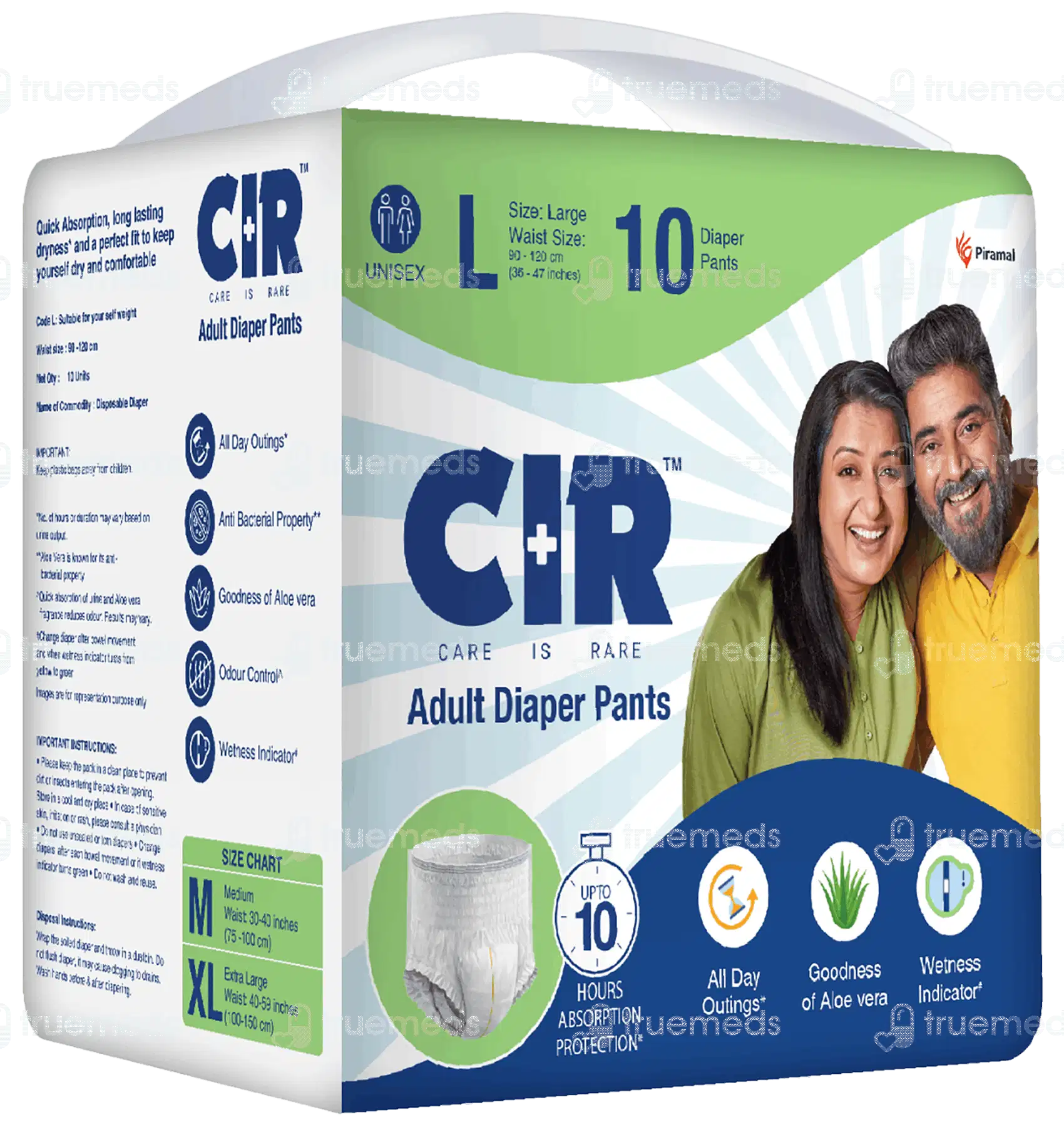 Cir L 90-120cm Unisex Adult Diaper Pants 10