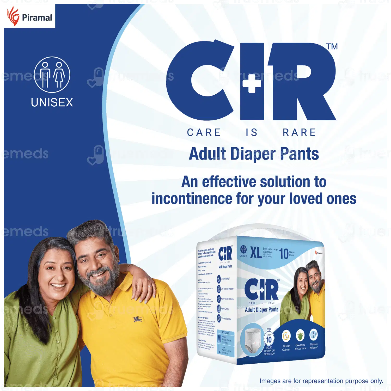 Cir Xl 100-150cm Unisex Adult Diaper Pants 10