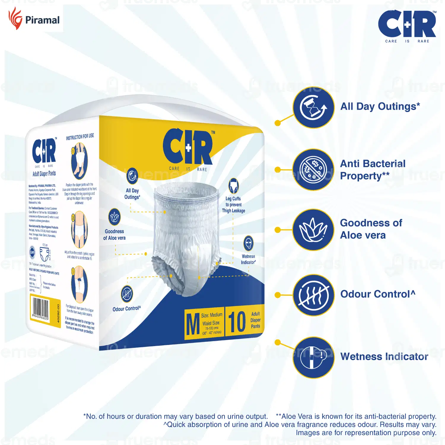 Cir M 75-100cm Unisex Adult Diaper Pants 10