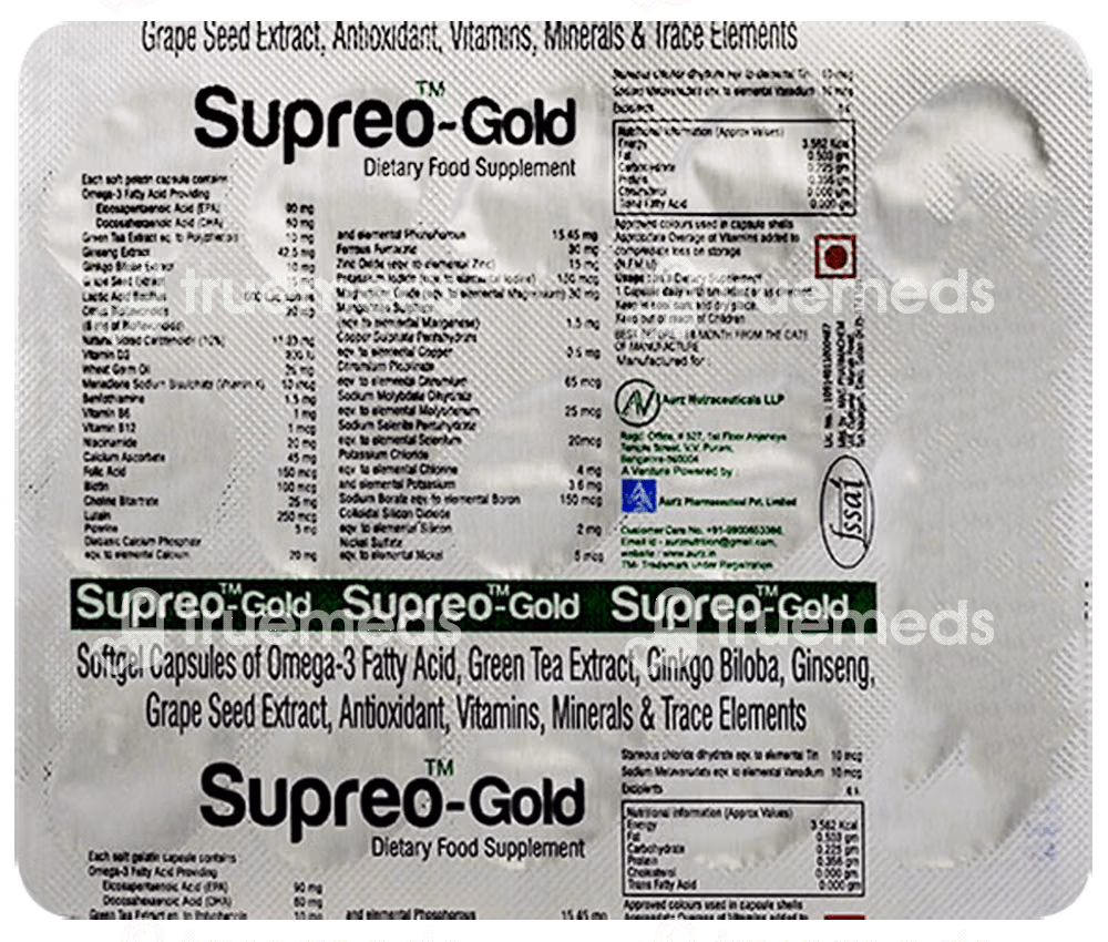 Supreo Gold Capsule 15
