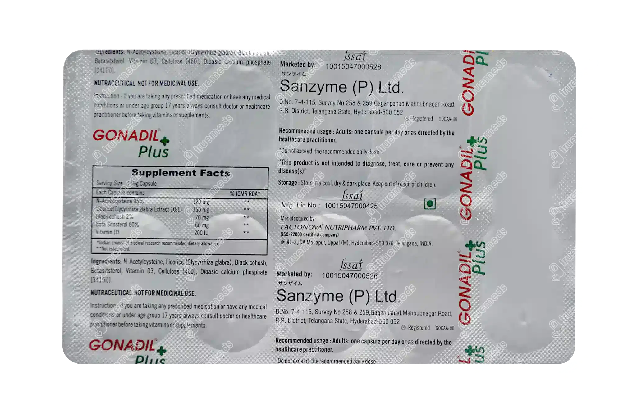 Gonadil Plus Veg Capsule 10